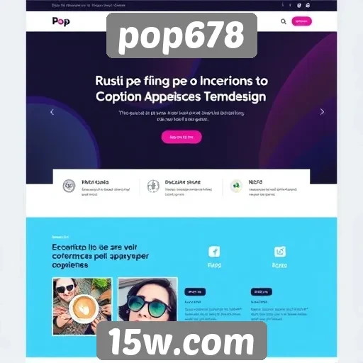 tendências de design no site pop678